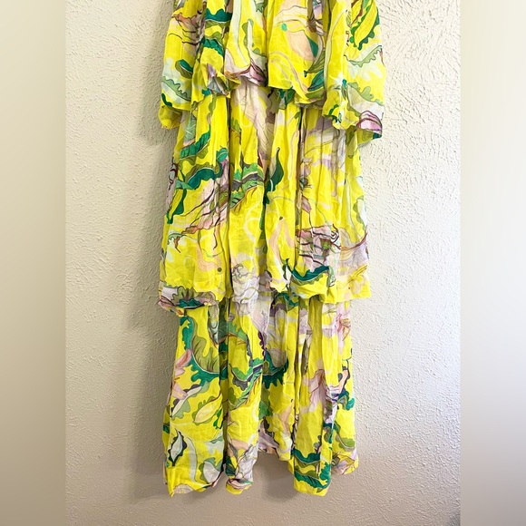 FARM Rio Yellow Jellyfish Bouquet Maxi Dress - Picture 7 of 9